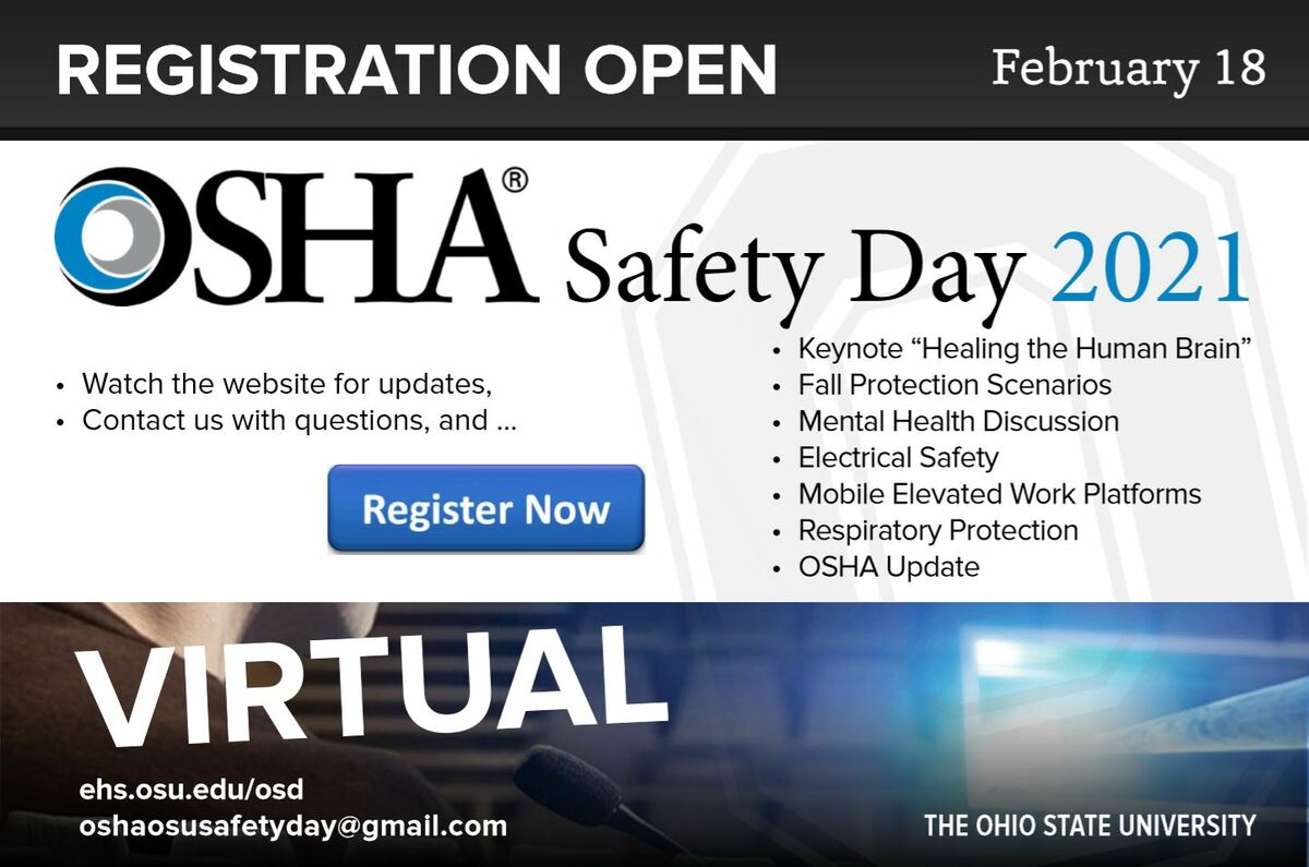 OSHA Safety Day 2021 poster